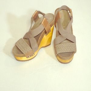 BCBG platform sandals