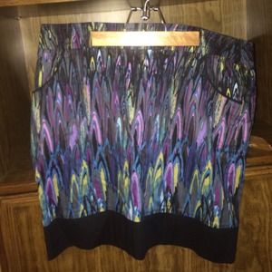 Abstract pattern skirt