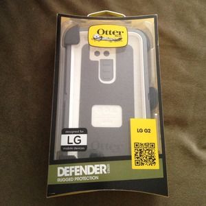 LG G2 Otter box Defender Grey