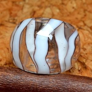 White Lampwork Ring🌟SALE Today ONLY