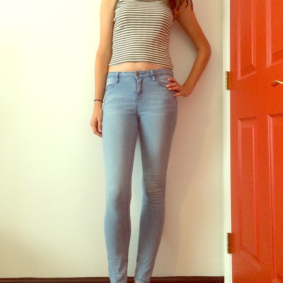 High waisted jeggings