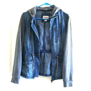 Denim Sweatshirt Mossimo Jacket (Small)