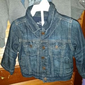 Boys jean jacket size 6-12 months baby gap