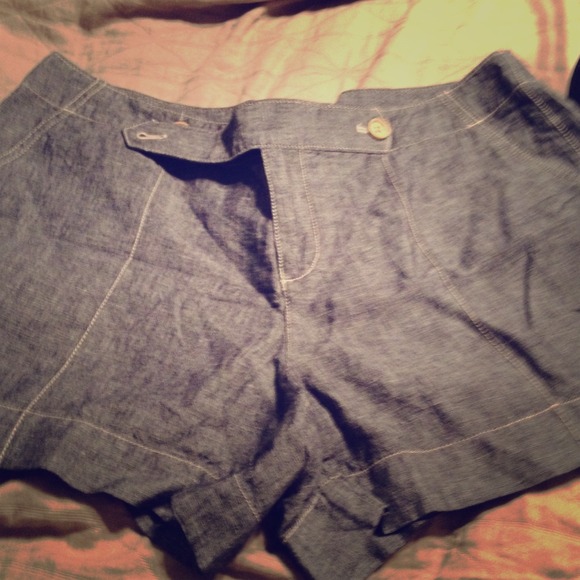 Linen Denim shorts