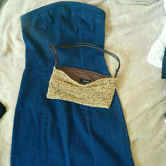 Jean strapless dress