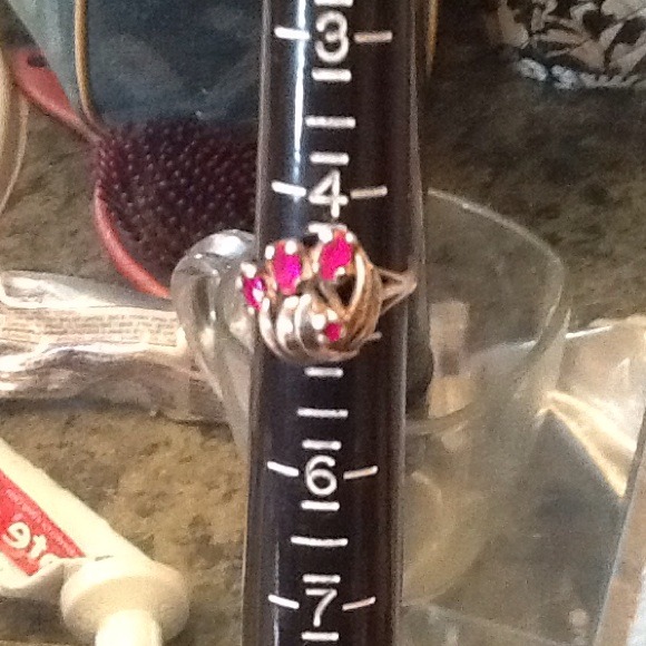 925 silver with ruby stones