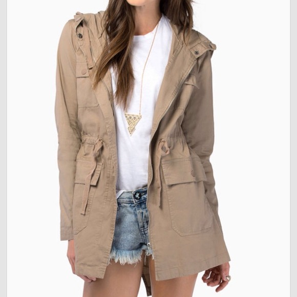 Tan anorak jacket
