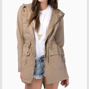 Tan anorak jacket