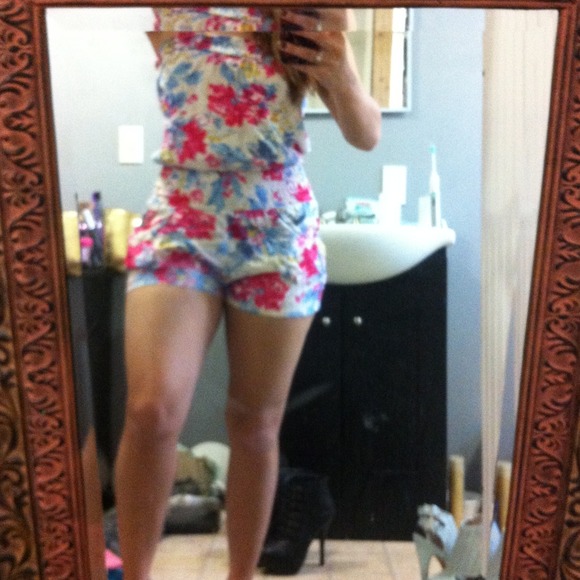 Printed romper