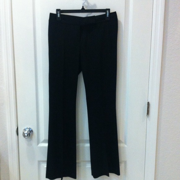 SOLD! Elie Tahari Black w/ thin white Stripes Suit - Picture 3 of 4