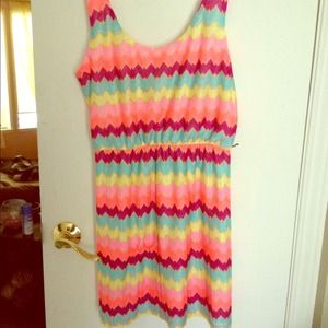 Brand new Lily Rose chevron summer dress!