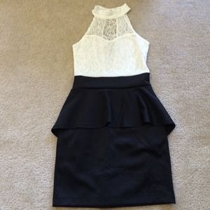 Black and white dress