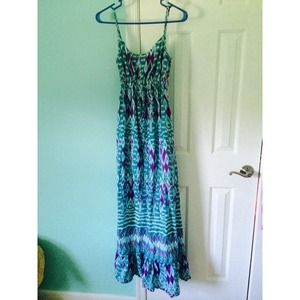 Tribal print maxi dress