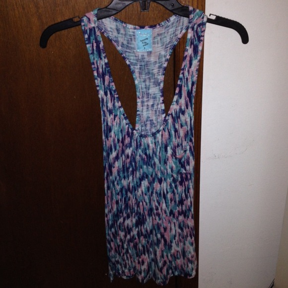 H.I.P. Multicolored Racerback Tank Top - Picture 2 of 4