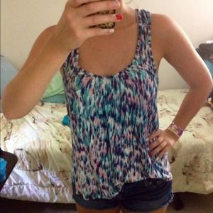 H.I.P. Multicolored Racerback Tank Top