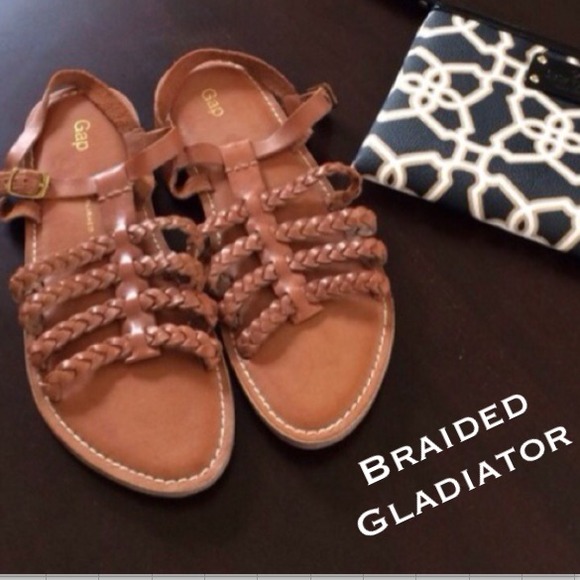 GAP Shoes - GAP Braided Leather Gladiator 🆕 NWOT