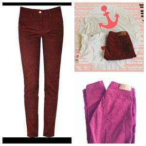 Maroon curdoroy pants