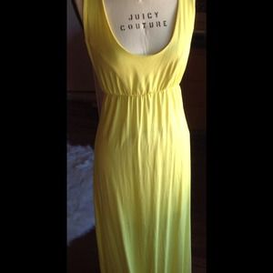 Long yellow maxi dress