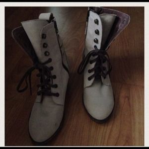 ANTHROPOLOGIE SUEDE BOOTS