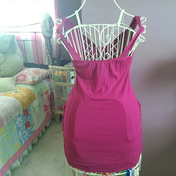 Pink long fancy tank top - Picture 2 of 4