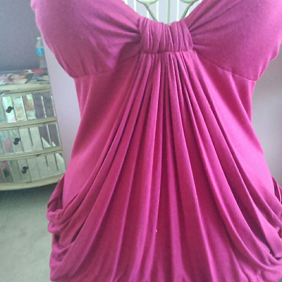 Pink long fancy tank top - Picture 3 of 4