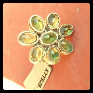 4.48ct Hunan Peridot Tookalon Sterling SilverRing