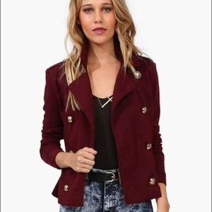 Burgundy Wool Jacket