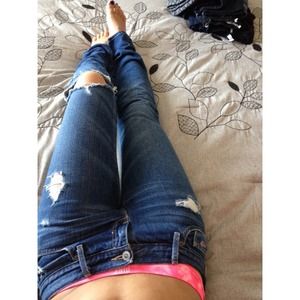 Distressed Hollister jeans $15