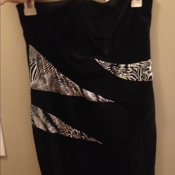 Large zebra print dress