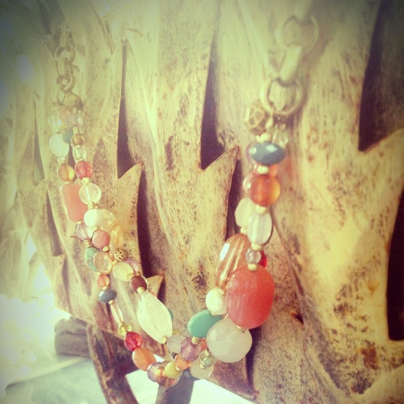 Lia Sophia Pastel Beaded Necklace - Picture 2 of 2