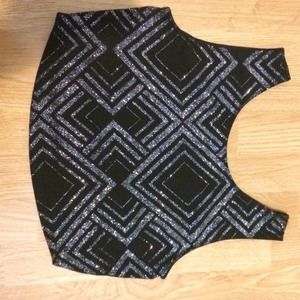 Sparkly crop top