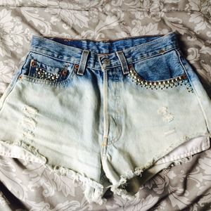 High waisted shorts.