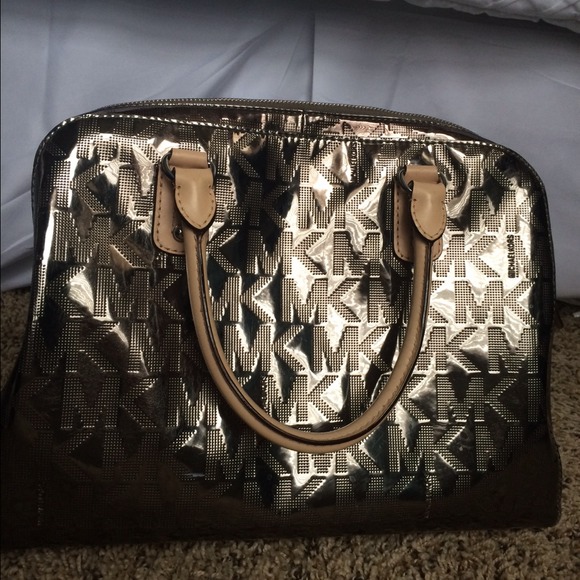 Michael Kors Handbags - Silver MK tote