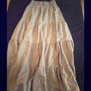 Long gray skirt