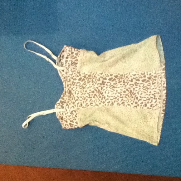 Light green leopard print bustier - Picture 2 of 2