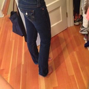 Flare, dark wash True Religion jeans