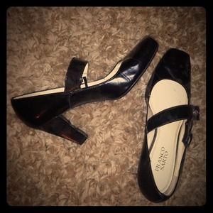 Franco Sarto, patent leather, Mary Jane heels