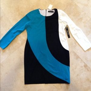 Misook Contrasting Tunic Style Dress Size XL 16