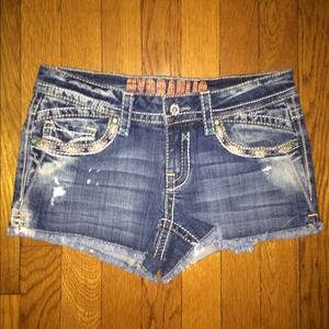 Hydraulic Denim Shorts