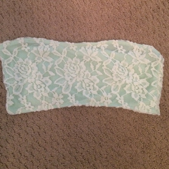 Mint lace bandeau