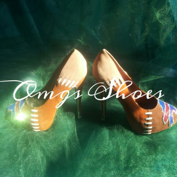 Football Custom Heels Any team 7,8,9