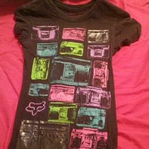 Roxy boom box t shirt