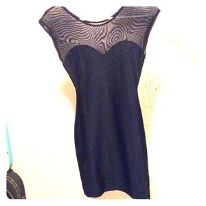 Little black mesh dress