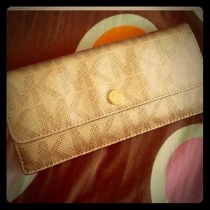 Authentic MK Rose Gold Wallet