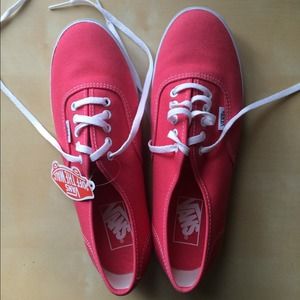Red Vans Size 8 NWT