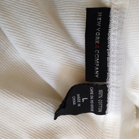 New York & Co - Cream Tank Top - Picture 4 of 4