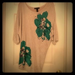INC off the shoulder sequin top -adorable