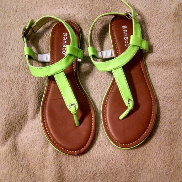 Lime Green Gladiator Sandals