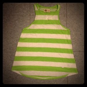 New Hollister Tank Top High Low Tunic Stripe Shirt