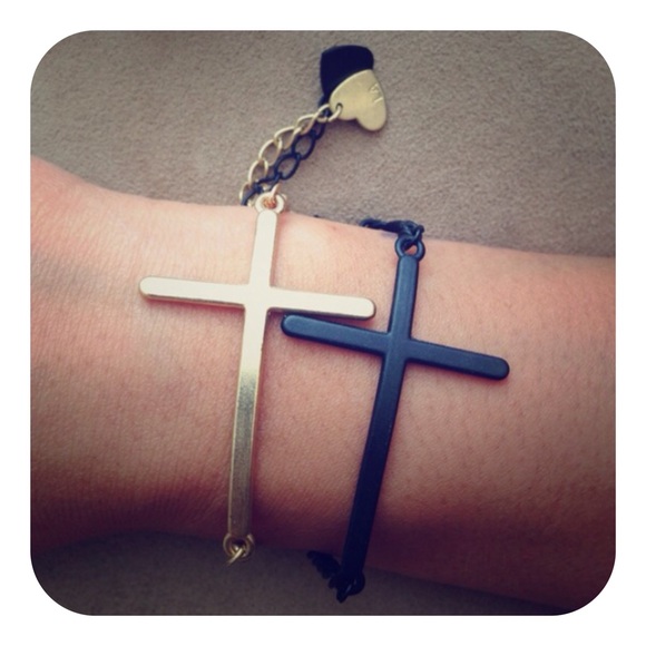 Brandy Melville Jewelry - Sideways Cross Bracelets!